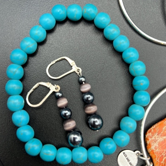 Silver and Stone Jewelry lot - Picture 4 of 8